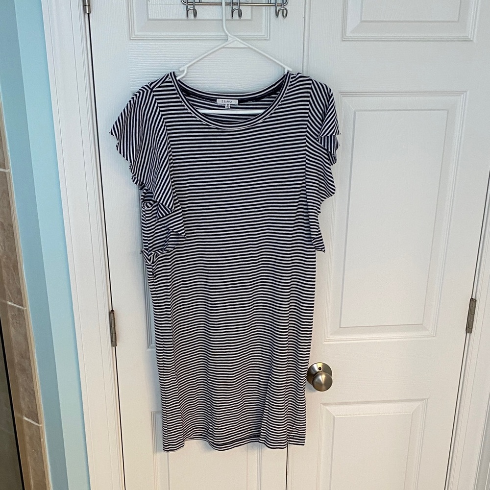 Z Supply Navy and White Striped Dress Size Medium